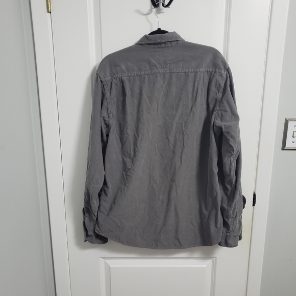 LEE DUNGAREES Grey Corduroy Button Up Shirt - Picture 4 of 8